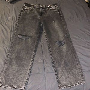 Express straight ankle high rise jeans